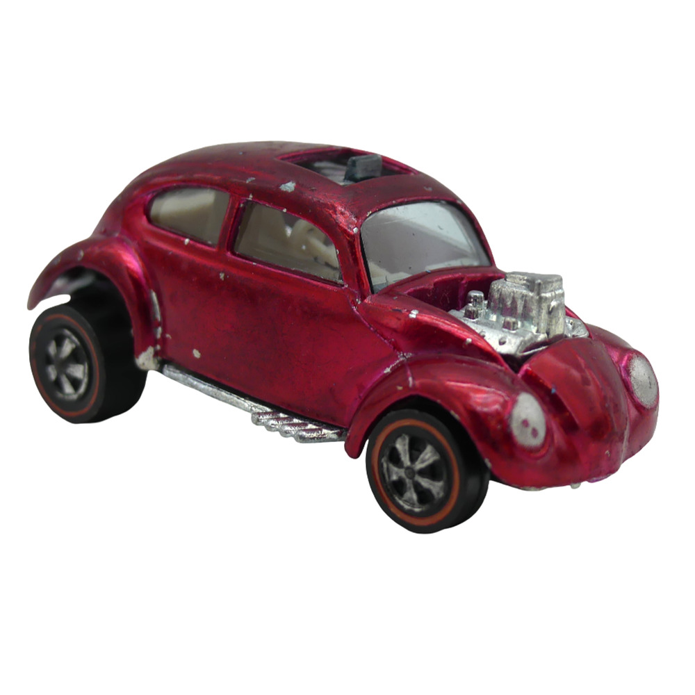 Vintage 1968 Mattel Hot Redline Wheels Custom Volkswagen Bug Diecast Car